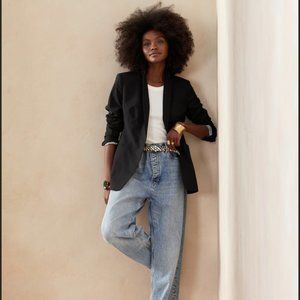 Banana Republic Long and Lean Blazer in Black Size 4